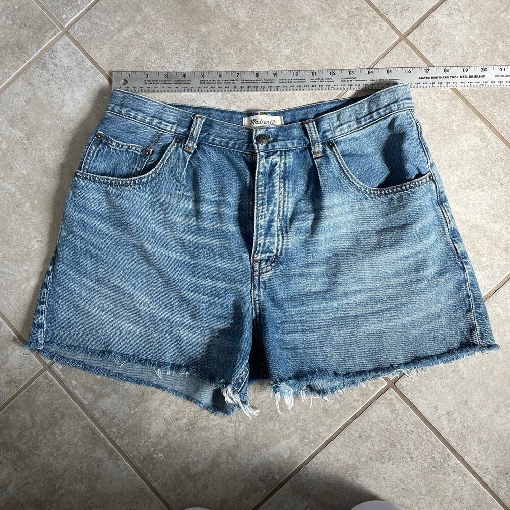 Madewell Pleated Low-Slung Shorts in Airy Denim size 29 - Picture 13 of 13